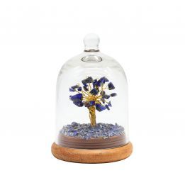Árbol Felicidad Campana Cristal LAPISLÁZULI 12cm